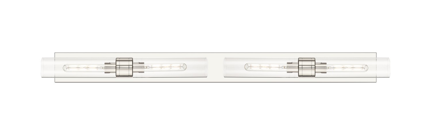 Four Light Bath Vanity by Innovations - Downtown Urban Collection, Polished Nickel Finish - 617L-4W-PN-G617-11CL