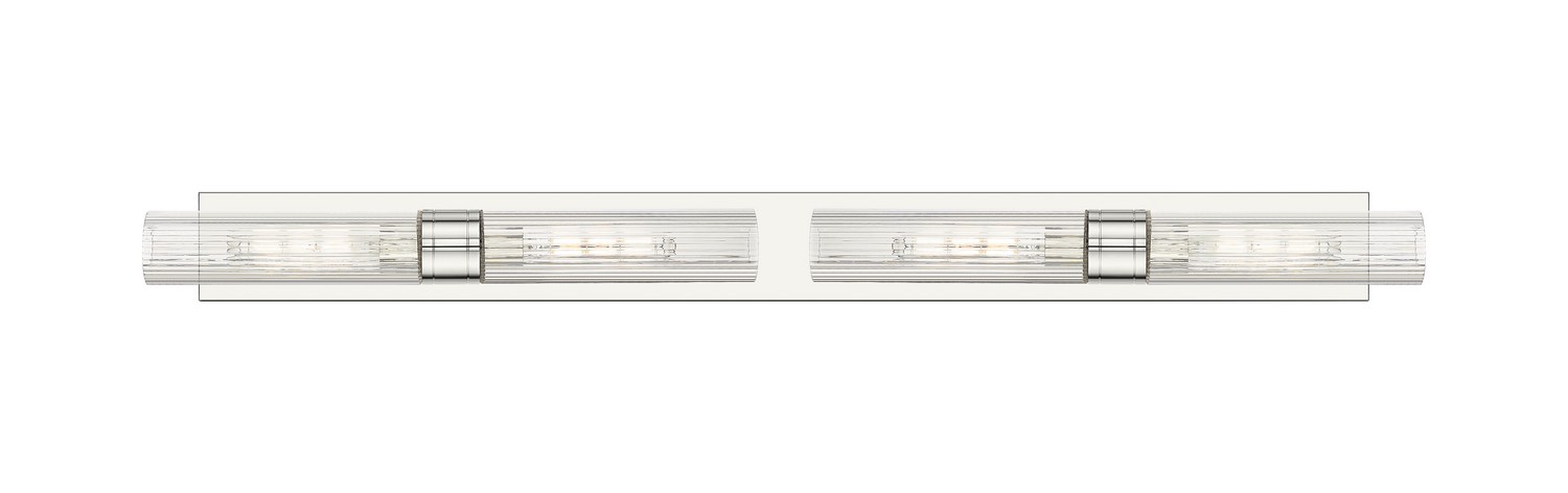 Four Light Bath Vanity by Innovations - Downtown Urban Collection, Polished Nickel Finish - 617L-4W-PN-G617-11SCL