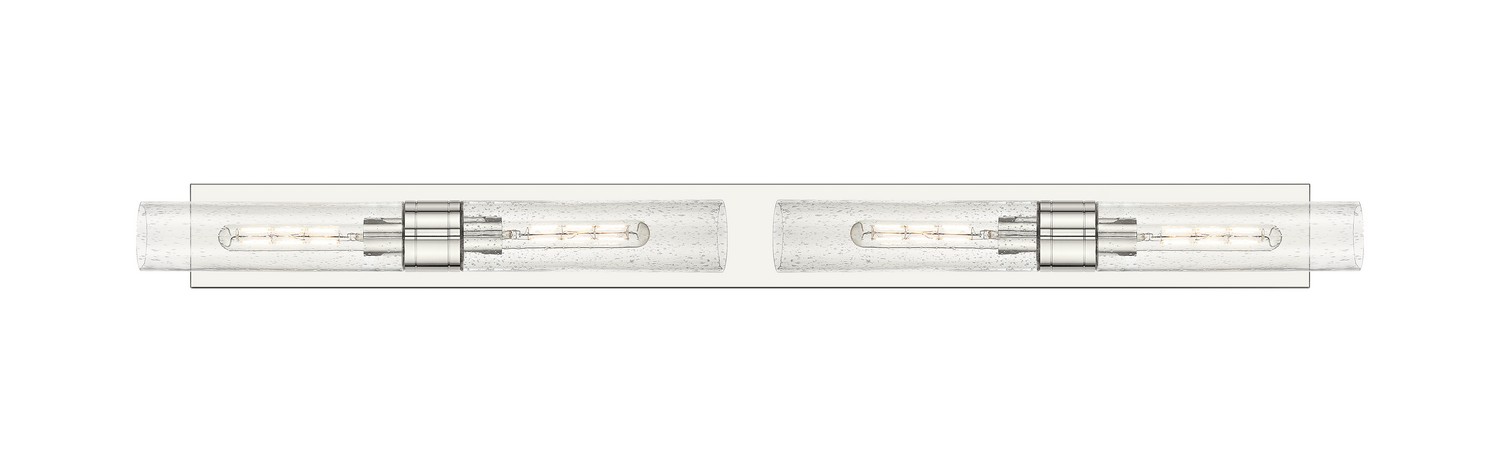 Four Light Bath Vanity by Innovations - Downtown Urban Collection, Polished Nickel Finish - 617L-4W-PN-G617-11SDY