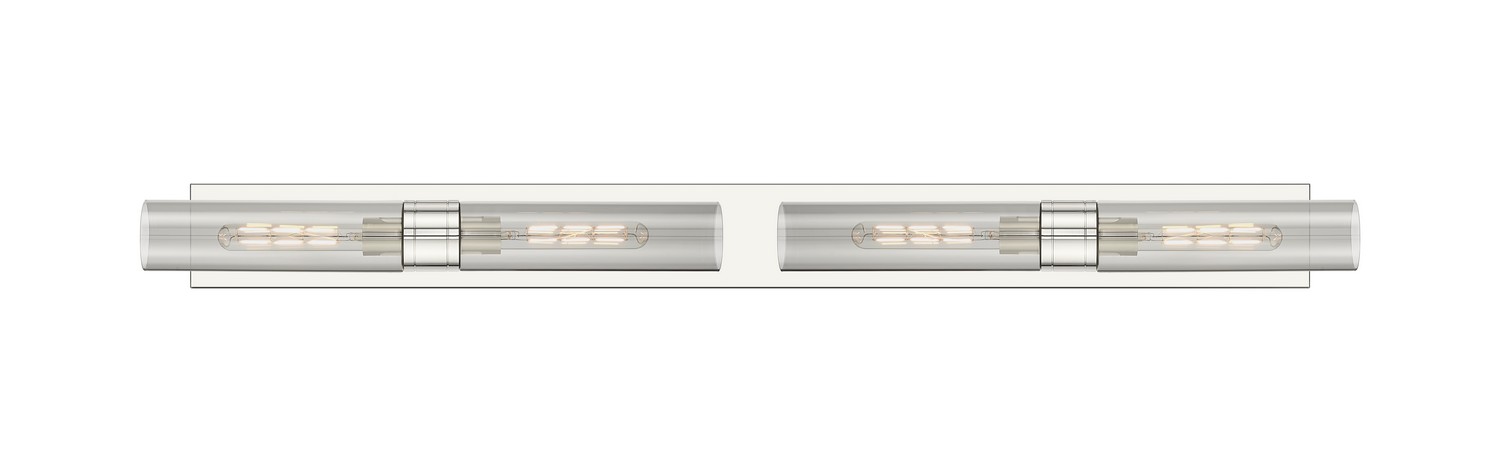 Four Light Bath Vanity by Innovations - Downtown Urban Collection, Polished Nickel Finish - 617L-4W-PN-G617-11SM