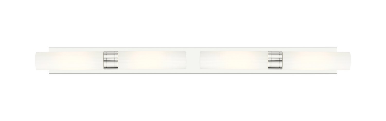 Four Light Bath Vanity by Innovations - Downtown Urban Collection, Polished Nickel Finish - 617L-4W-PN-G617-11SWH
