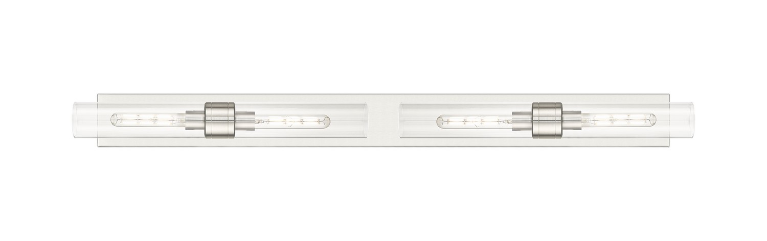 Four Light Bath Vanity by Innovations - Downtown Urban Collection, Satin Nickel Finish - 617L-4W-SN-G617-11CL