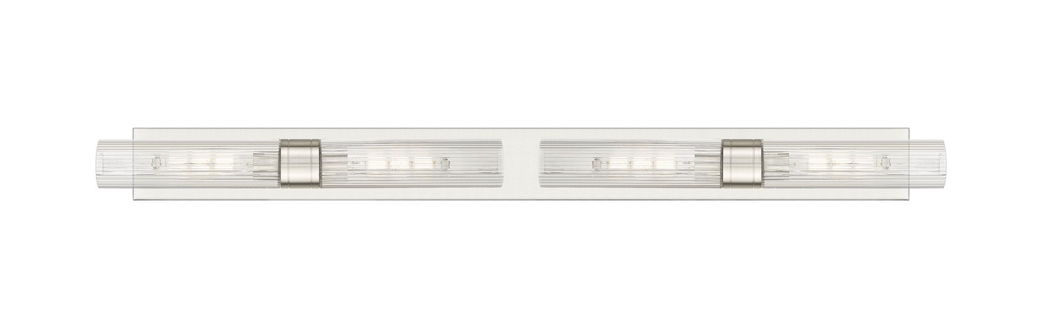 Four Light Bath Vanity by Innovations - Downtown Urban Collection, Satin Nickel Finish - 617L-4W-SN-G617-11SCL