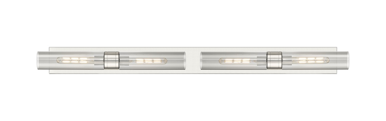 Four Light Bath Vanity by Innovations - Downtown Urban Collection, Satin Nickel Finish - 617L-4W-SN-G617-11SM