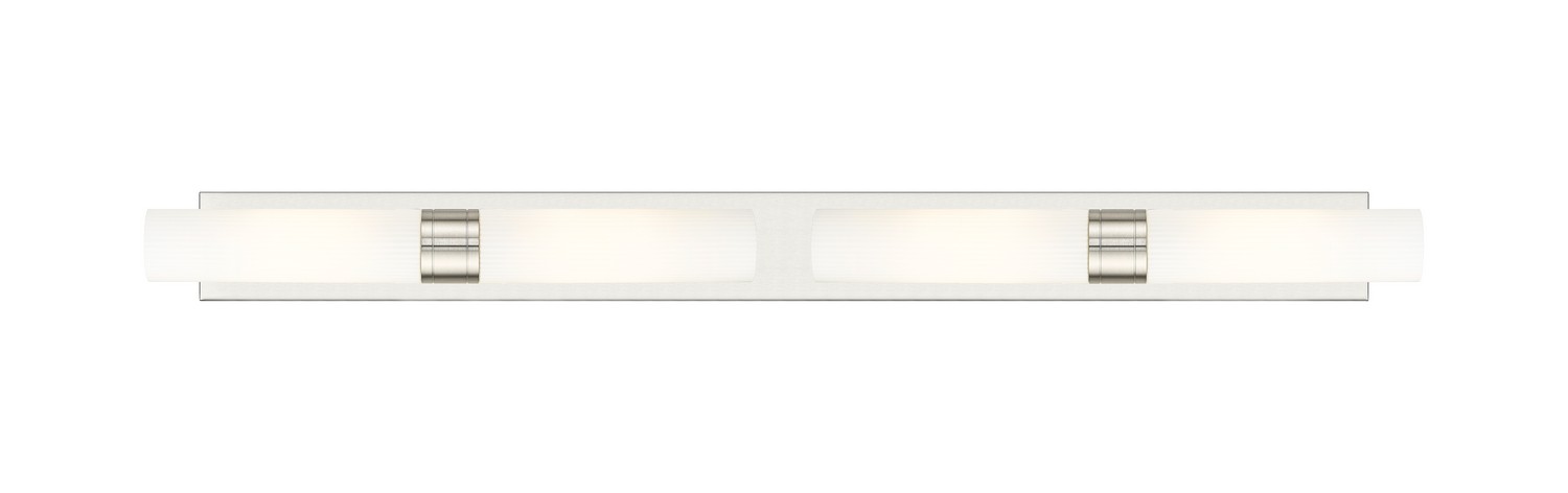 Four Light Bath Vanity by Innovations - Downtown Urban Collection, Satin Nickel Finish - 617L-4W-SN-G617-11SWH