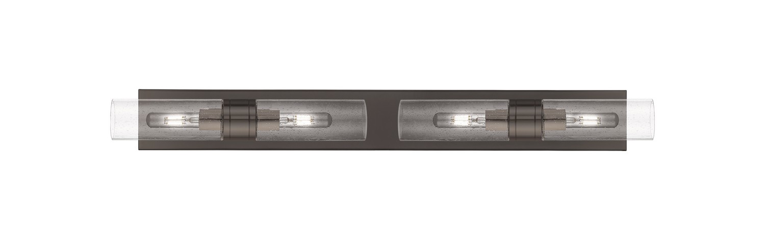 Four Light Bath Vanity by Innovations - Downtown Urban Collection, Oil Rubbed Bronze Finish - 617S-4W-OB-G617-8SDY