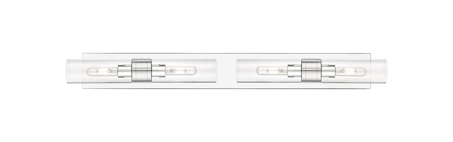 Four Light Bath Vanity by Innovations - Downtown Urban Collection, Polished Chrome Finish - 617S-4W-PC-G617-8CL