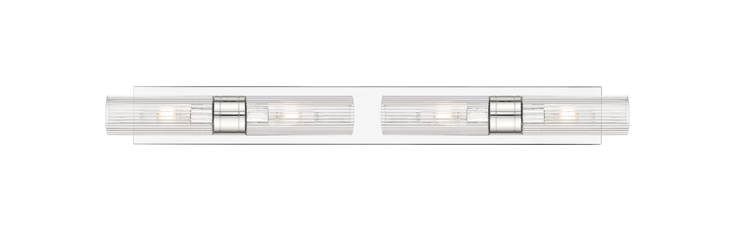 Four Light Bath Vanity by Innovations - Downtown Urban Collection, Polished Chrome Finish - 617S-4W-PC-G617-8SCL