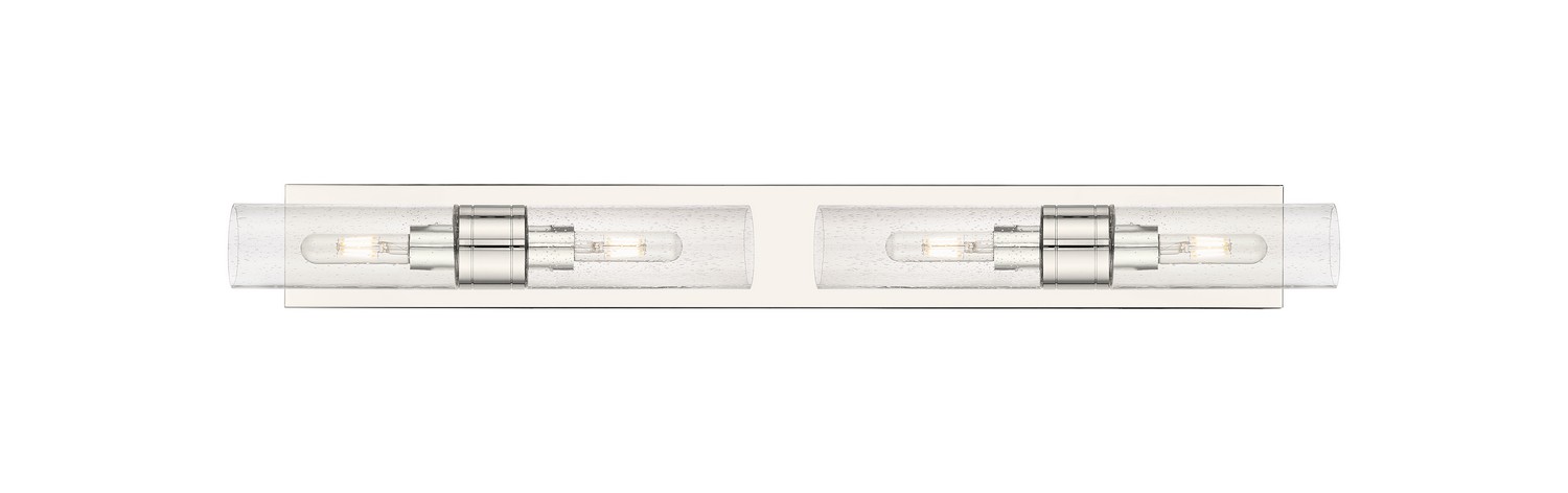 Four Light Bath Vanity by Innovations - Downtown Urban Collection, Polished Nickel Finish - 617S-4W-PN-G617-8SDY