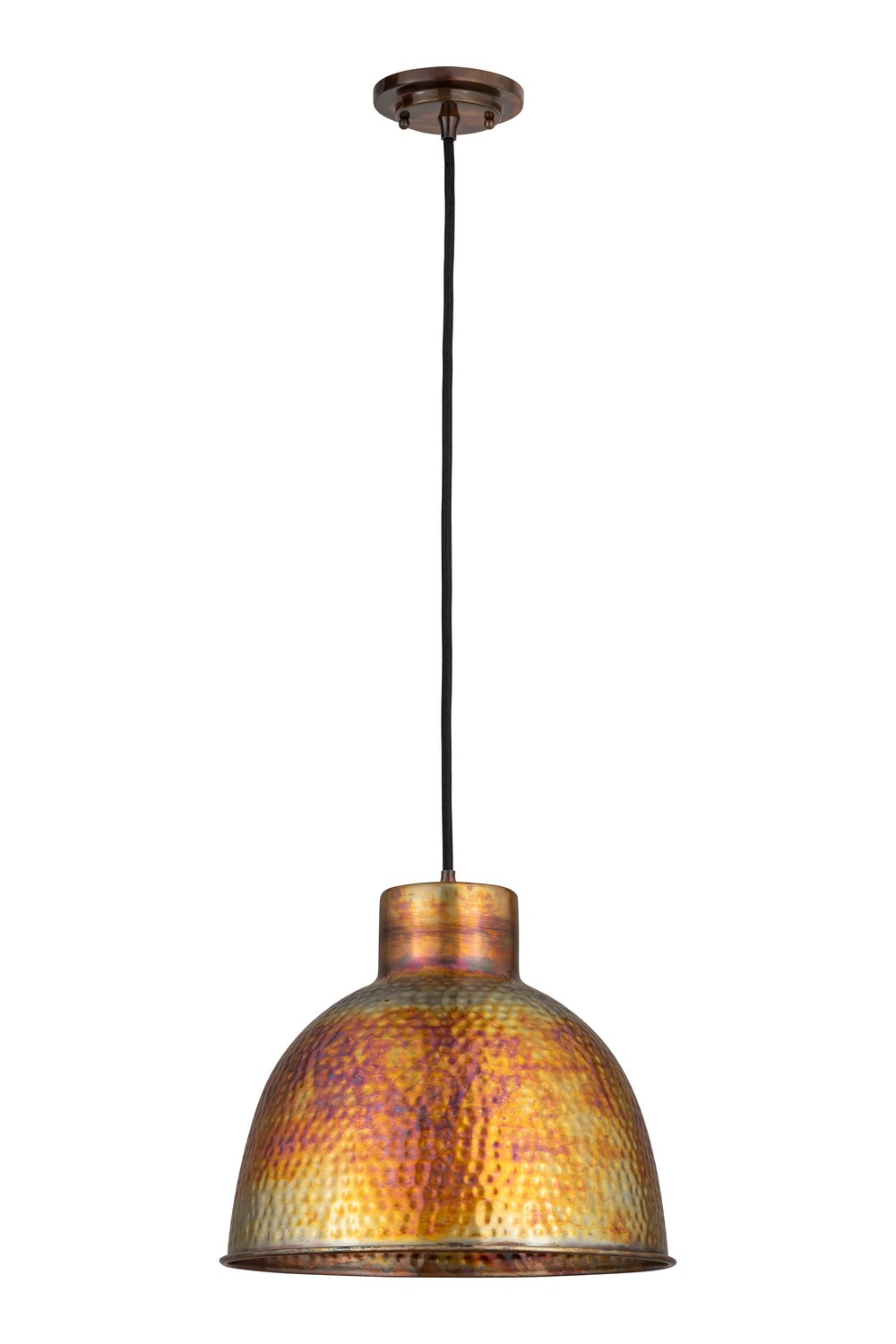 One Light Pendant by Innovations - Downtown Urban Collection, Burnt Copper Finish - 650-1P-BC-14