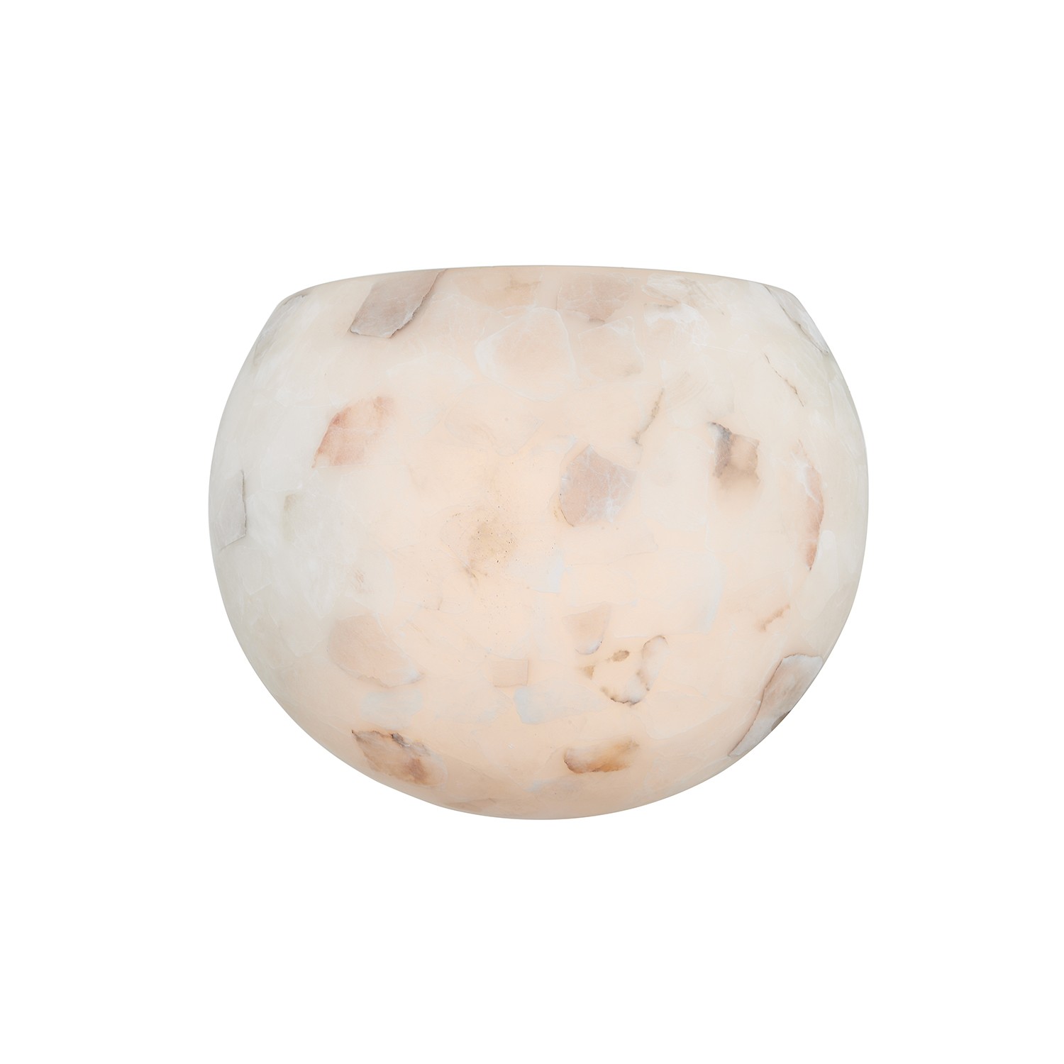 Justice Design ALR-5790 Alabaster Rocks Collection 1 Light 10 inch Alabaster Rocks ADA Wall Sconce Wall Light, Globe Family