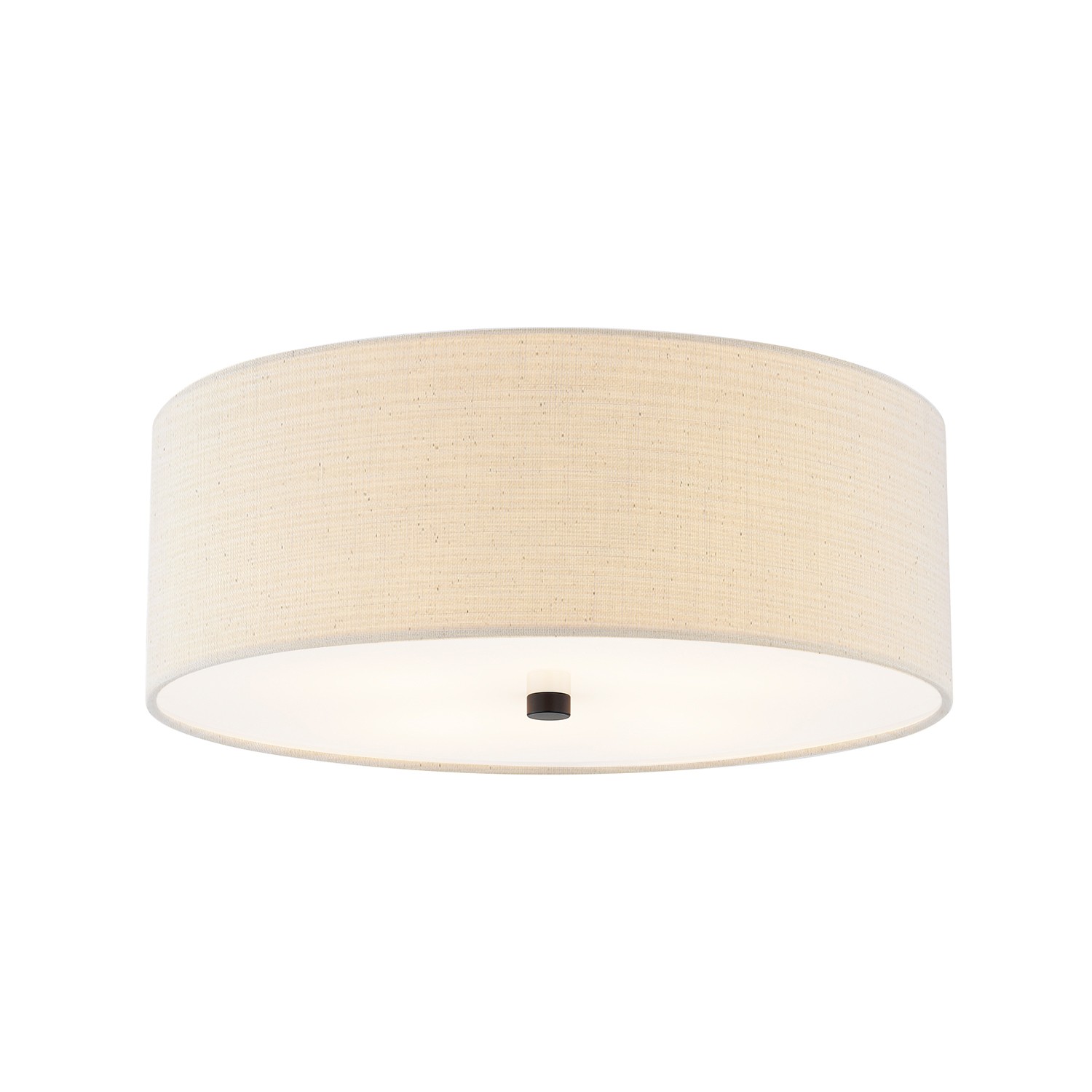 Matte Black Flush-Mount from the Textile Collection