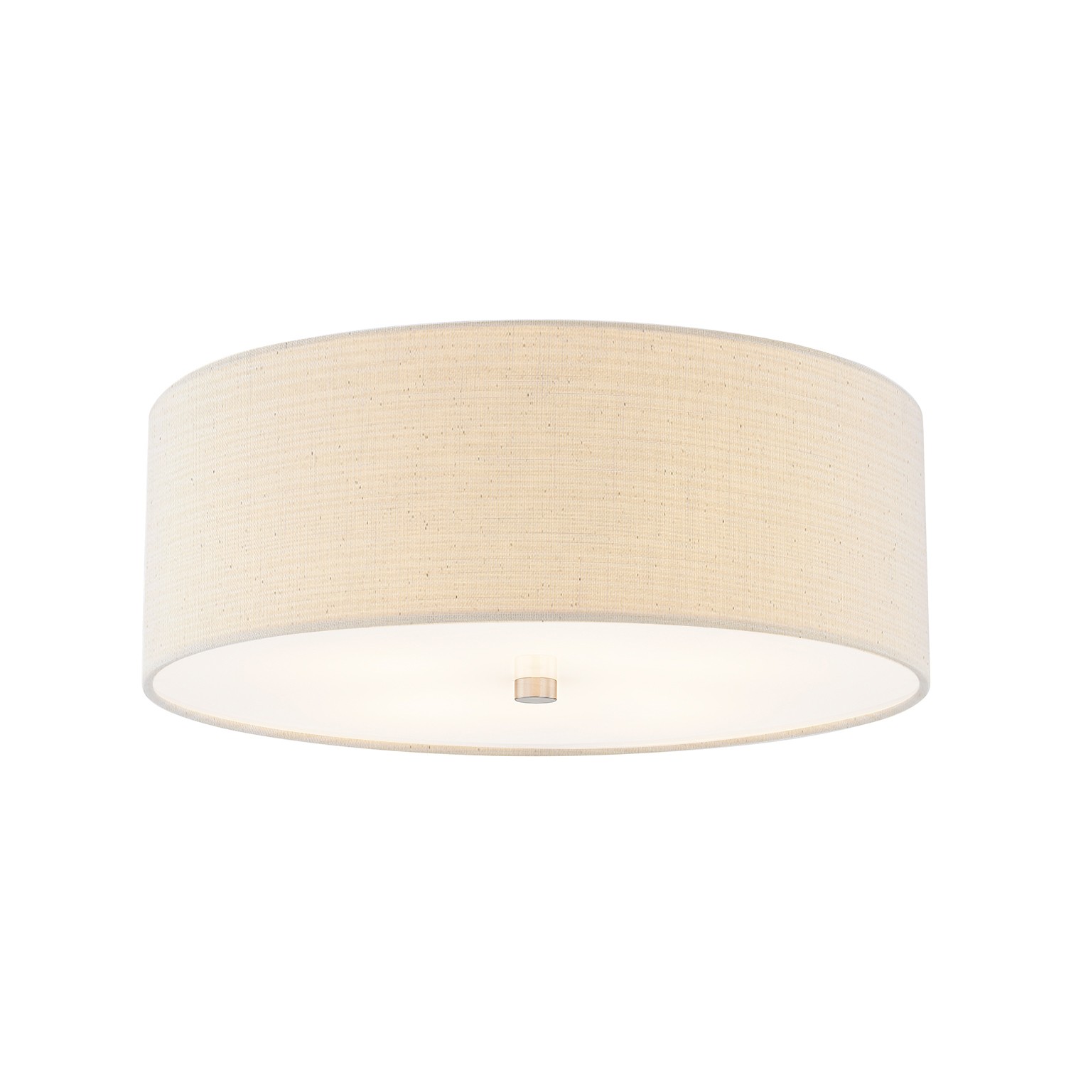 Brushed Nickel Flush-Mount from the Textile Collection
