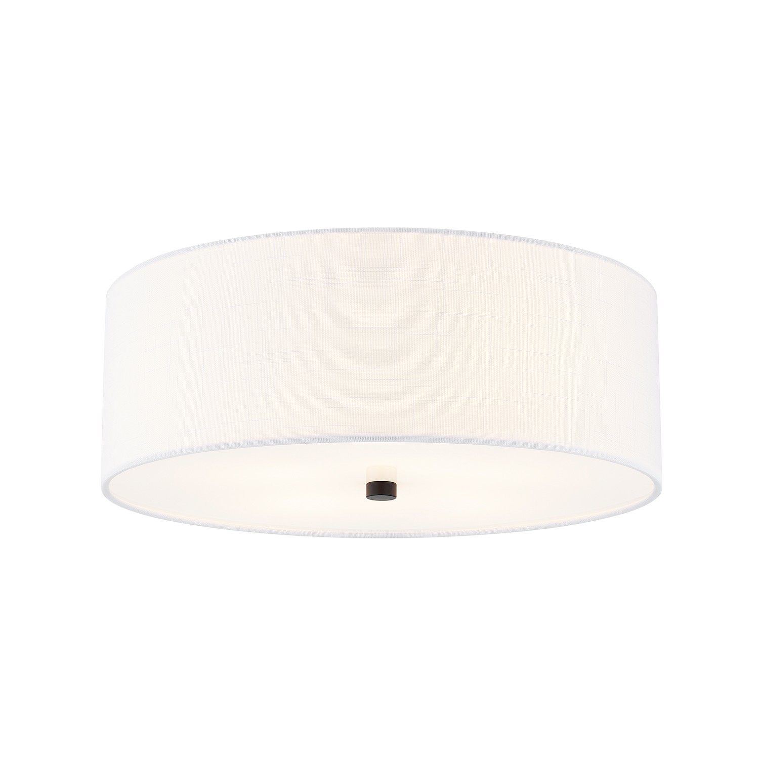 Matte Black Flush-Mount from the Textile Collection