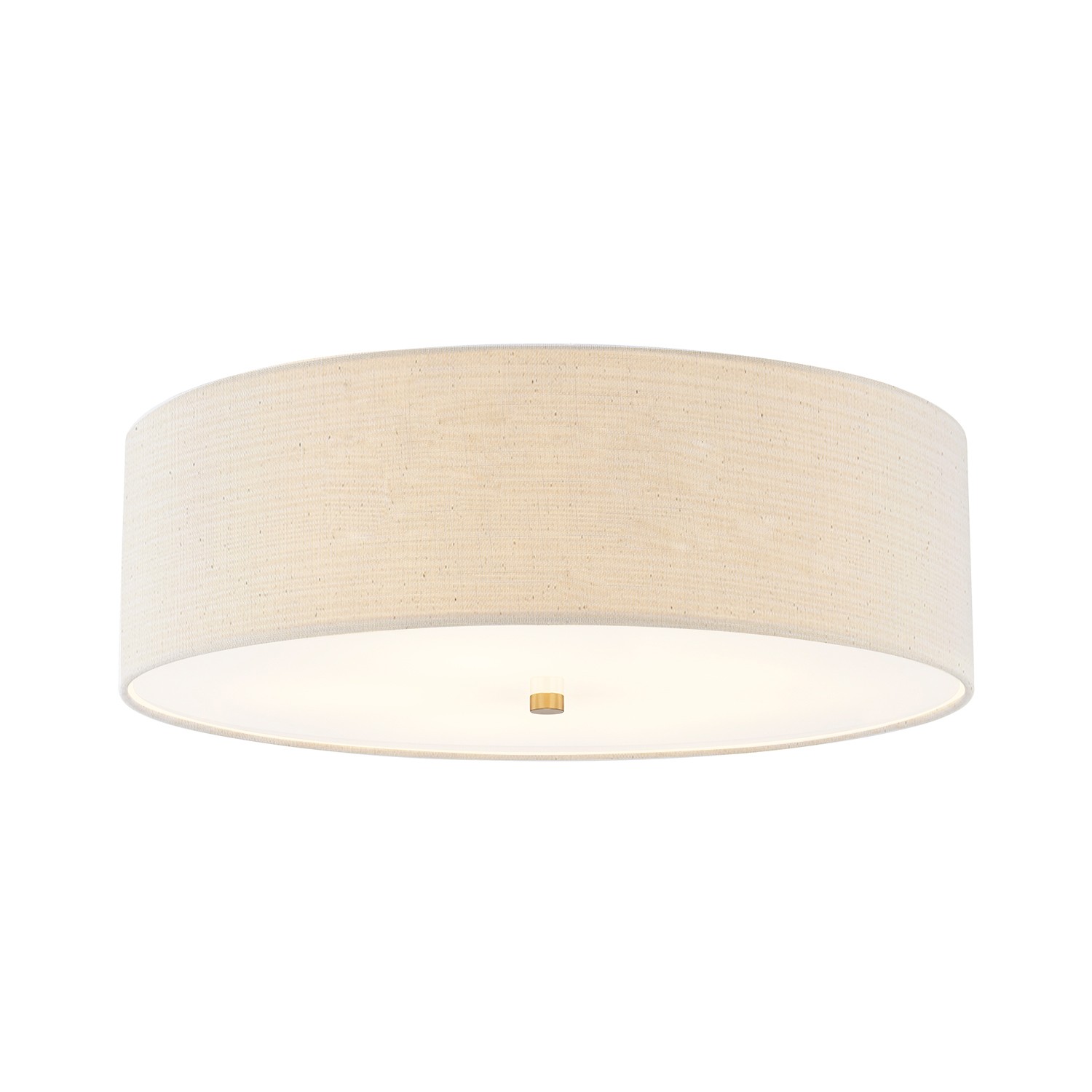 Brushed Brass Flush-Mount from the Textile Collection