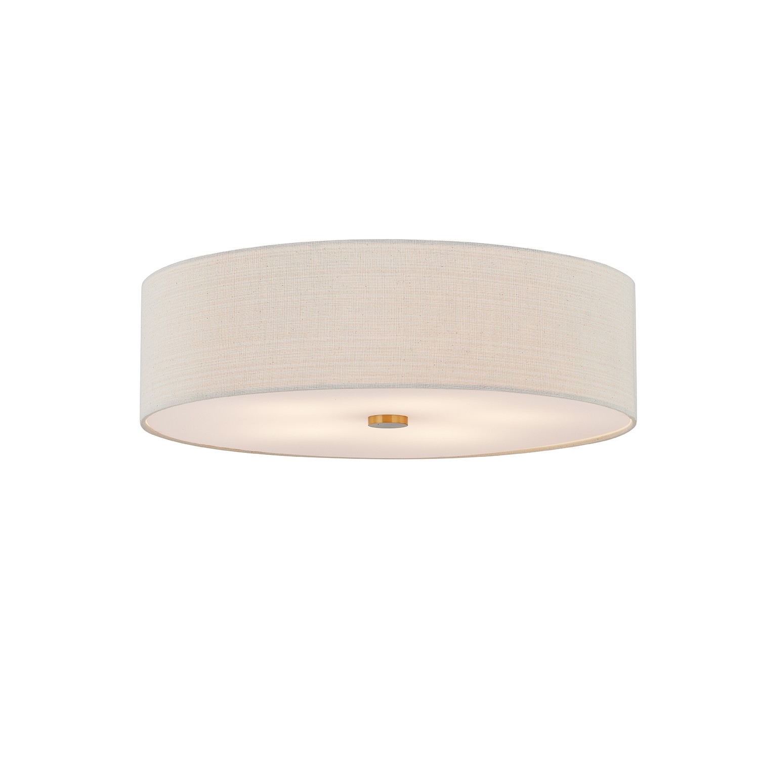 Brushed Brass Flush-Mount from the Textile Collection