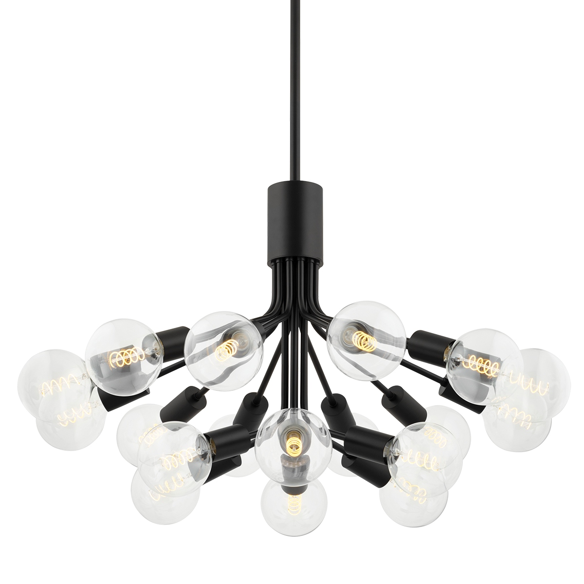 Mitzi H680818-SBK Drea 18 Light 38 inch Soft Black Chandelier Ceiling Light