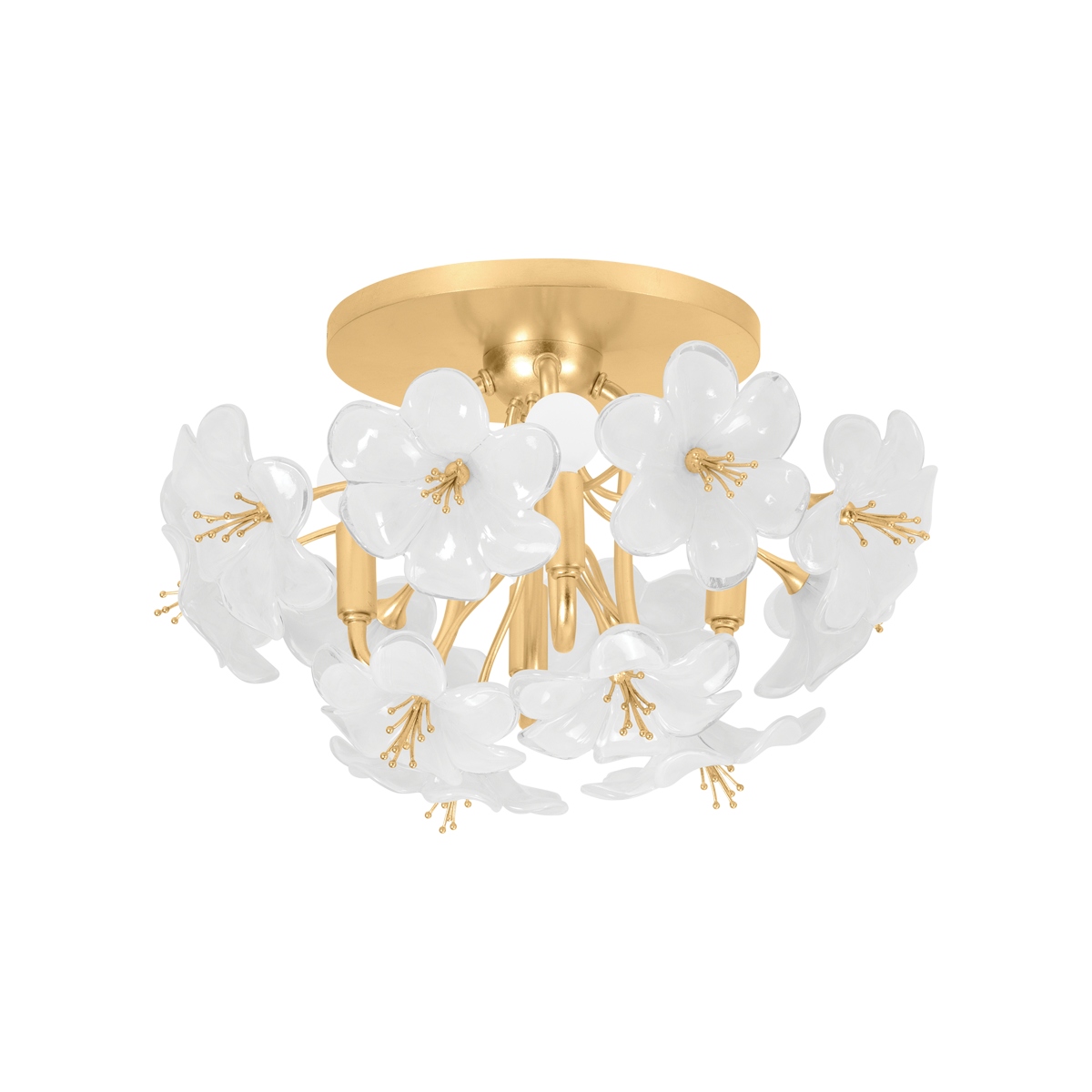 Gold Leaf Flush Mou… - image