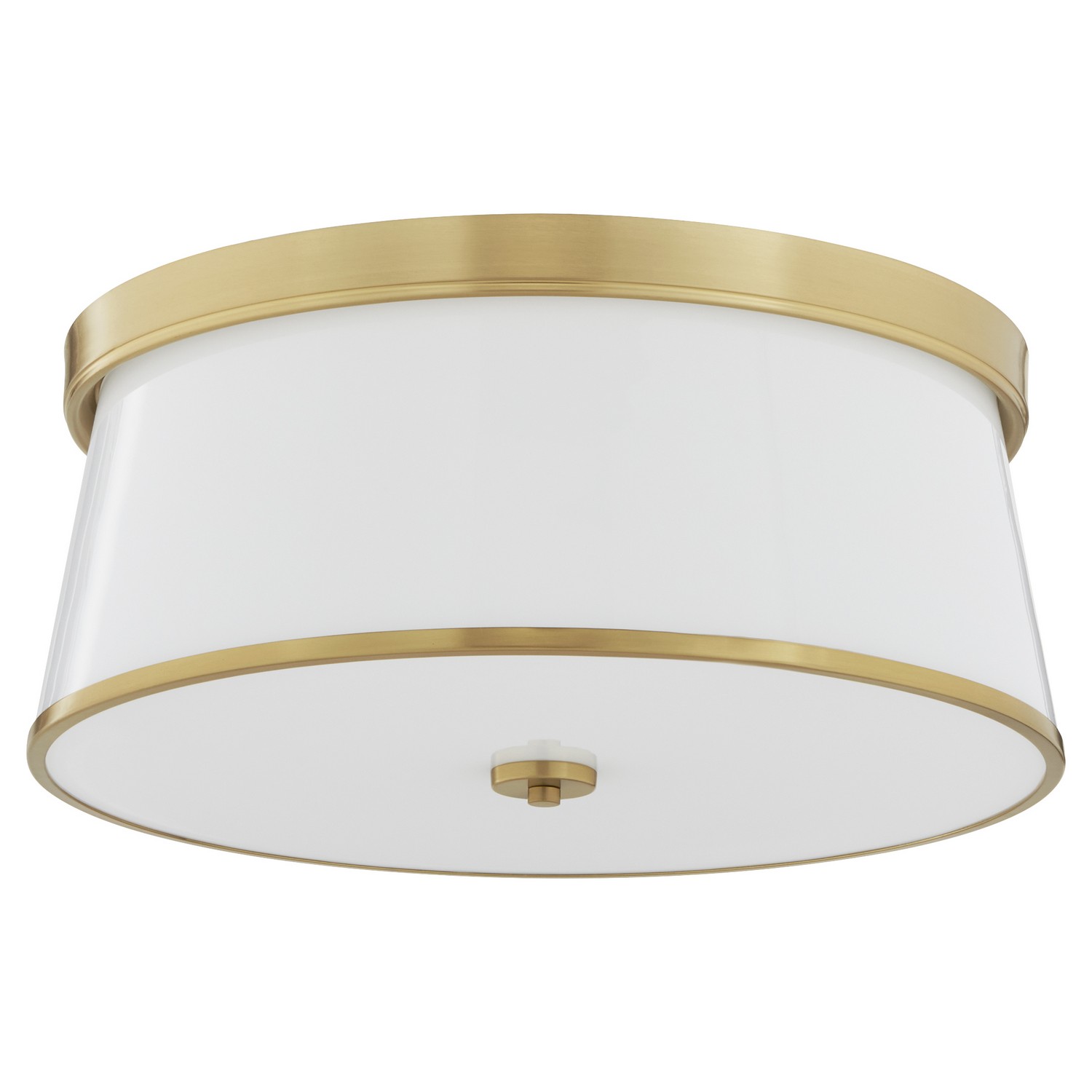 Photos - Chandelier / Lamp Quorum International Aged Brass Ceiling Mount from the Weir Collection 3203-20-80