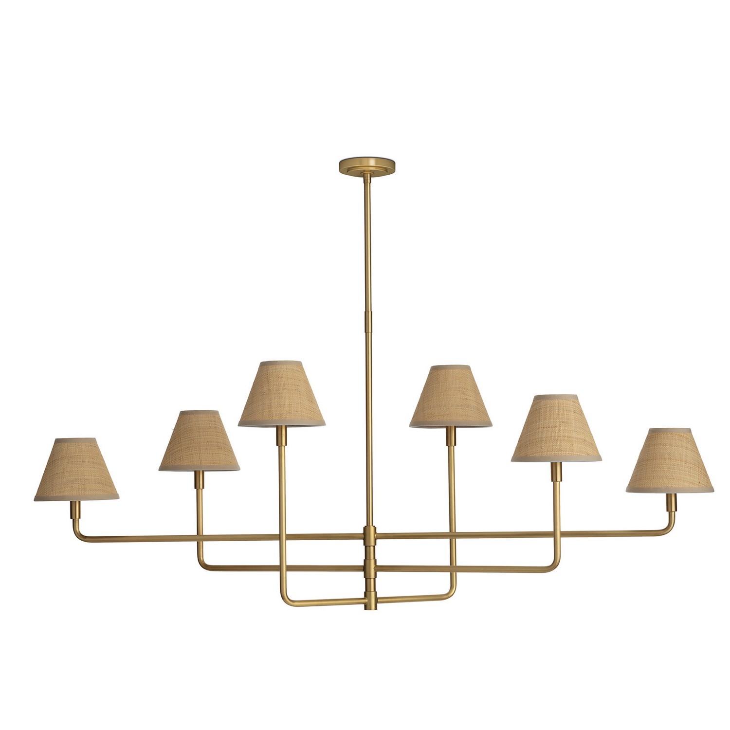 Photos - Chandelier / Lamp Polly Regina Andrew Detroit Natural Brass Chandelier from the  Collection 16-1454NB-RAT 