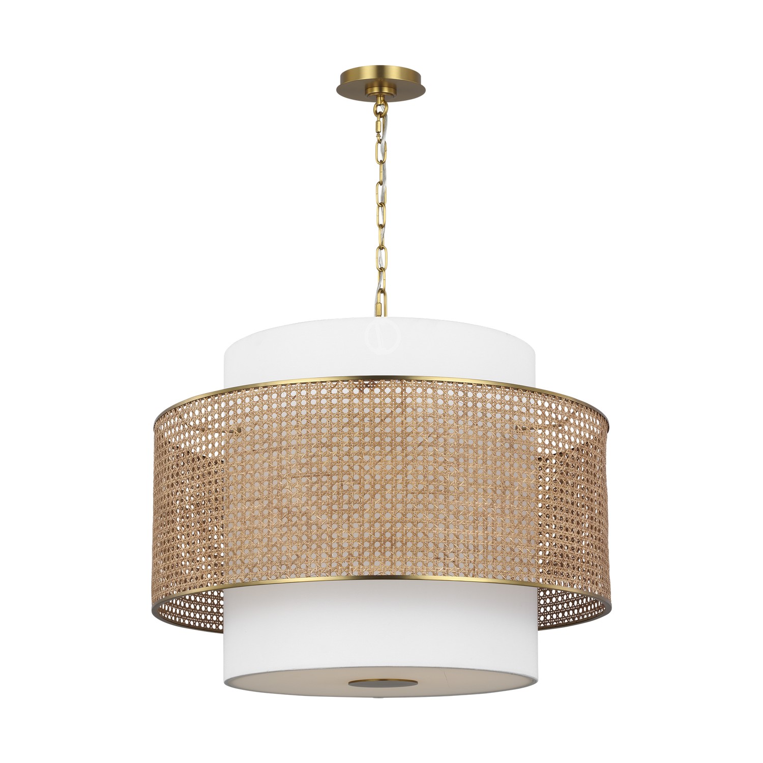 Blonde Rattan Pendant from the Sawyer Collection