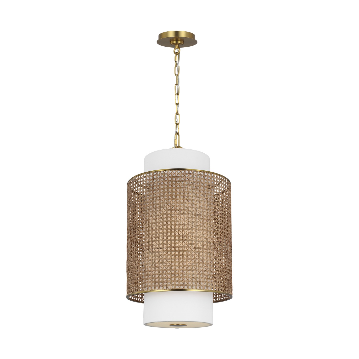 Blonde Rattan Pendant from the Sawyer Collection