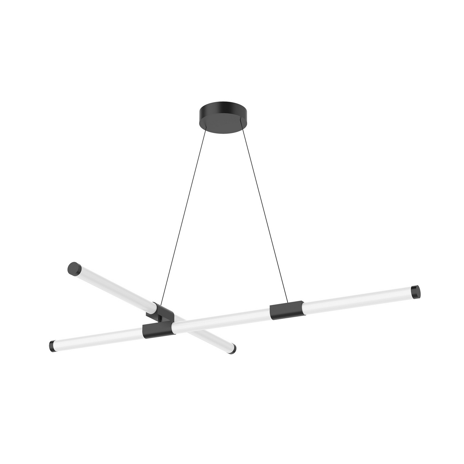 LED Chandelier by Kuzco Lighting - Akari Collection, Black Finish - CH18548-BK-UNV-010