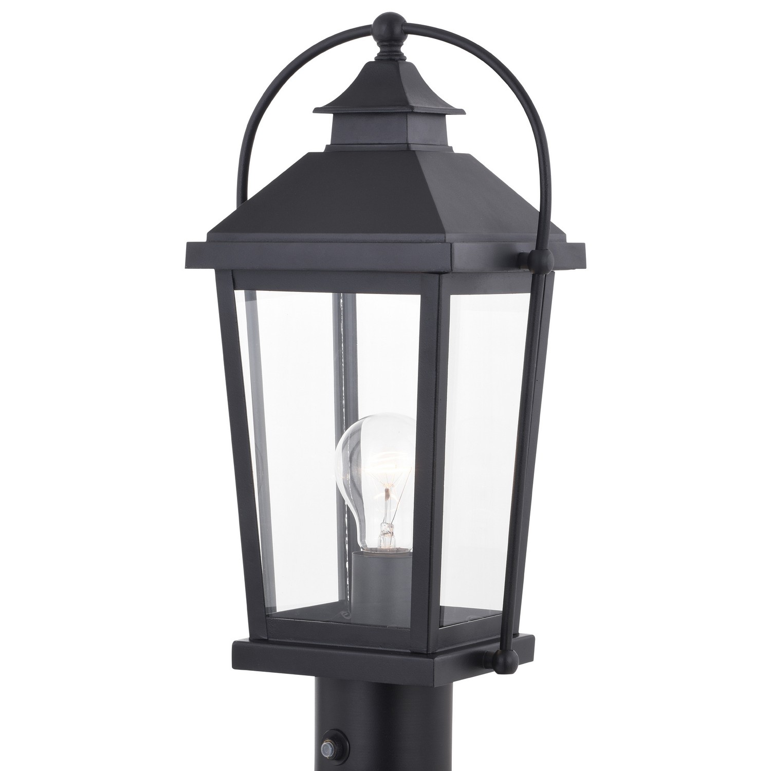 Photos - Chandelier / Lamp DAWN Vaxcel Textured Black Outdoor Post Mount from the Lexington Collection T0550 