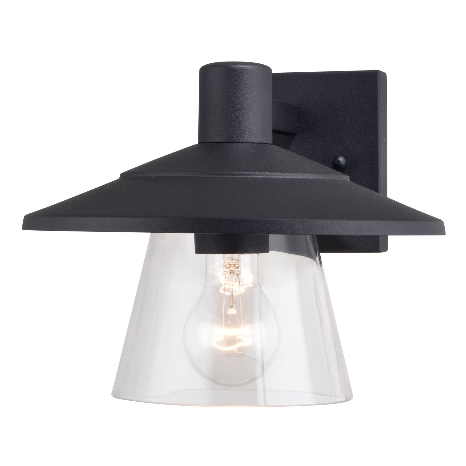 Photos - Chandelier / Lamp Vaxcel Textured Black Outdoor Wall Mount from the Westport Collection T0752