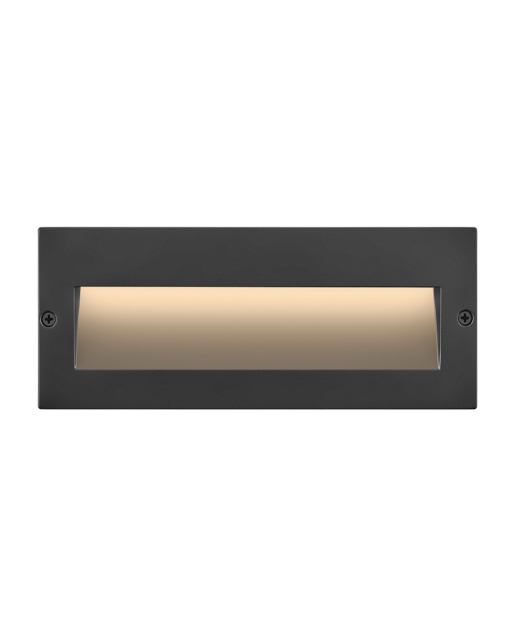 Matte Black Stainless LED Step Light from the Taper Collection