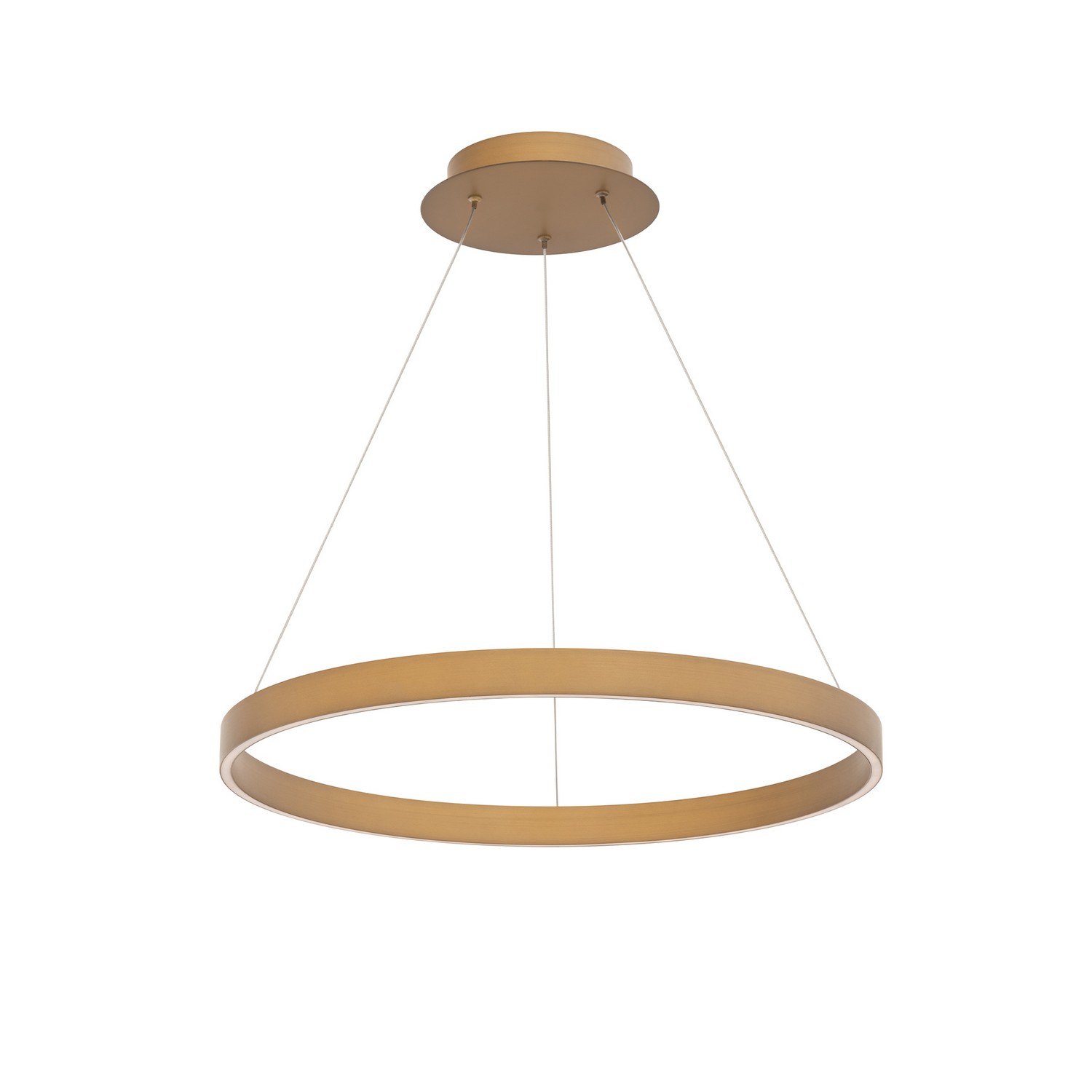 Aged Brass LED Pendant from the Sirius Collection
