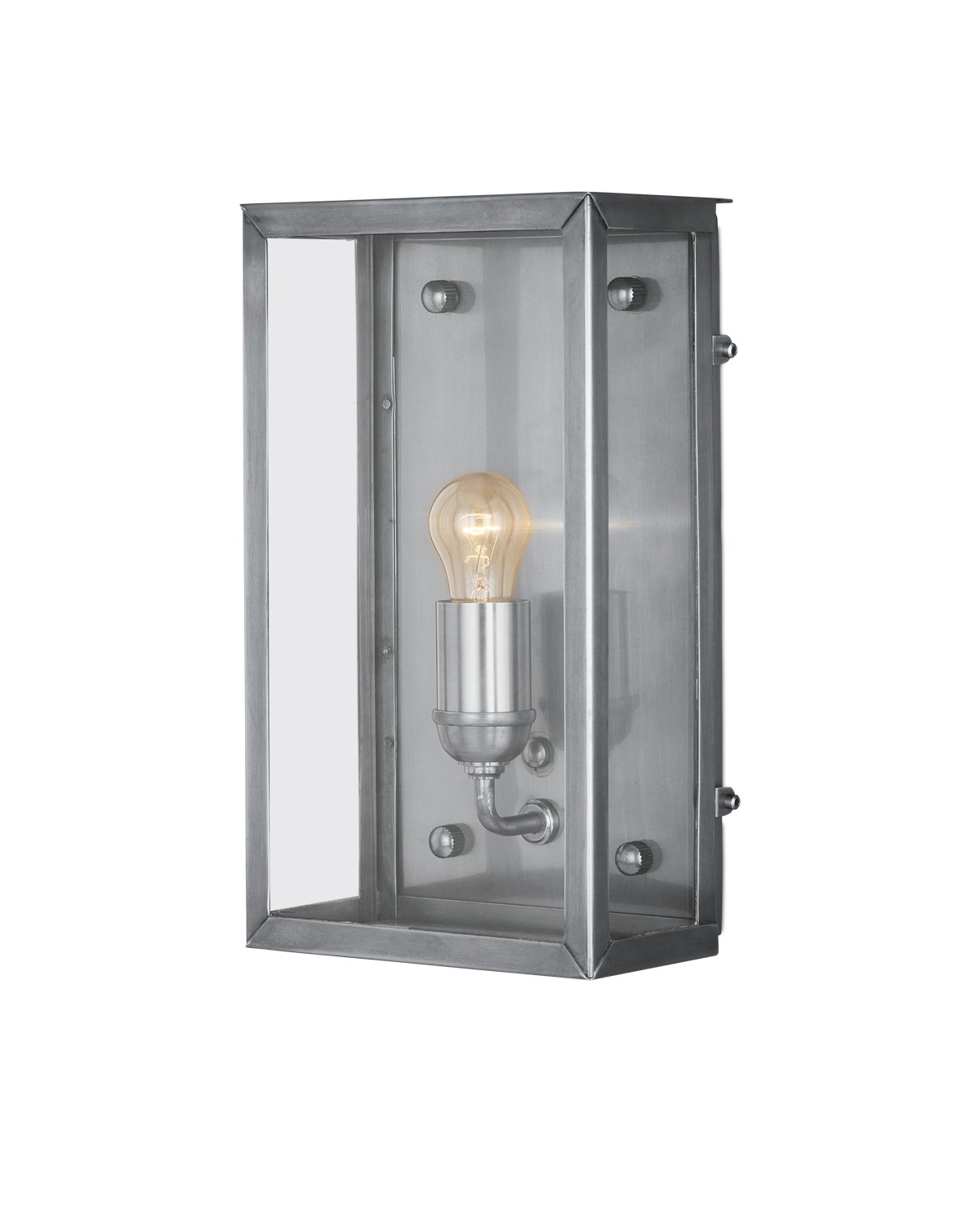 Photos - Chandelier / Lamp Currey & Company Antique Silver Clear Outdoor Wall Sconce from the Royster Collection 5500-0054