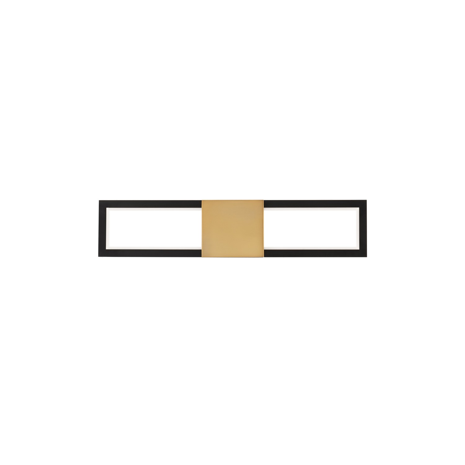 WAC WS-83422-BK/AB LED BATH 22"X 1.88"X 4.75" BLACK/AGED BRASS BULBS(1) MODULE 20W 1006LM 2700K