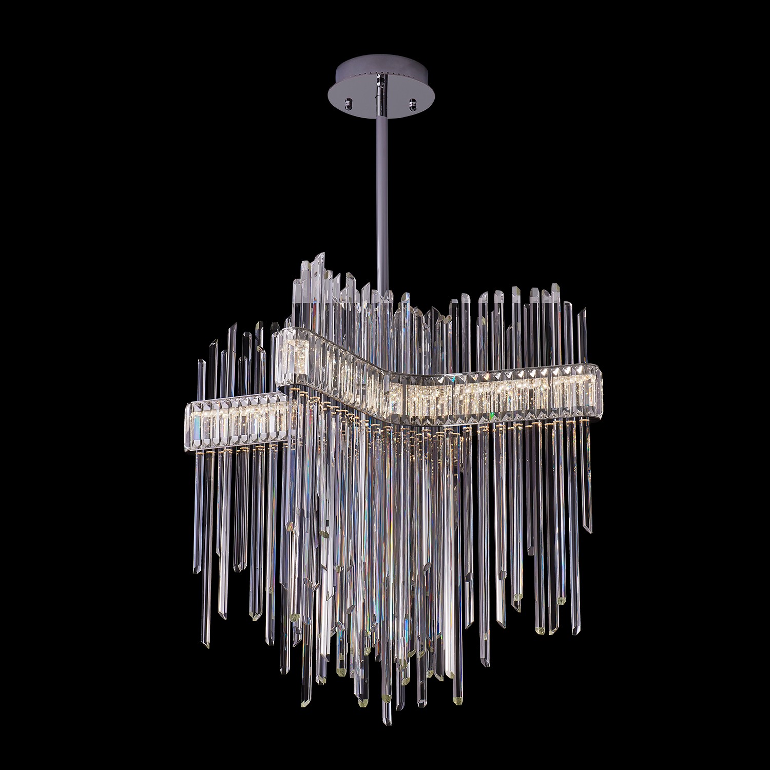 Chrome LED Pendant from the Piovere Collection