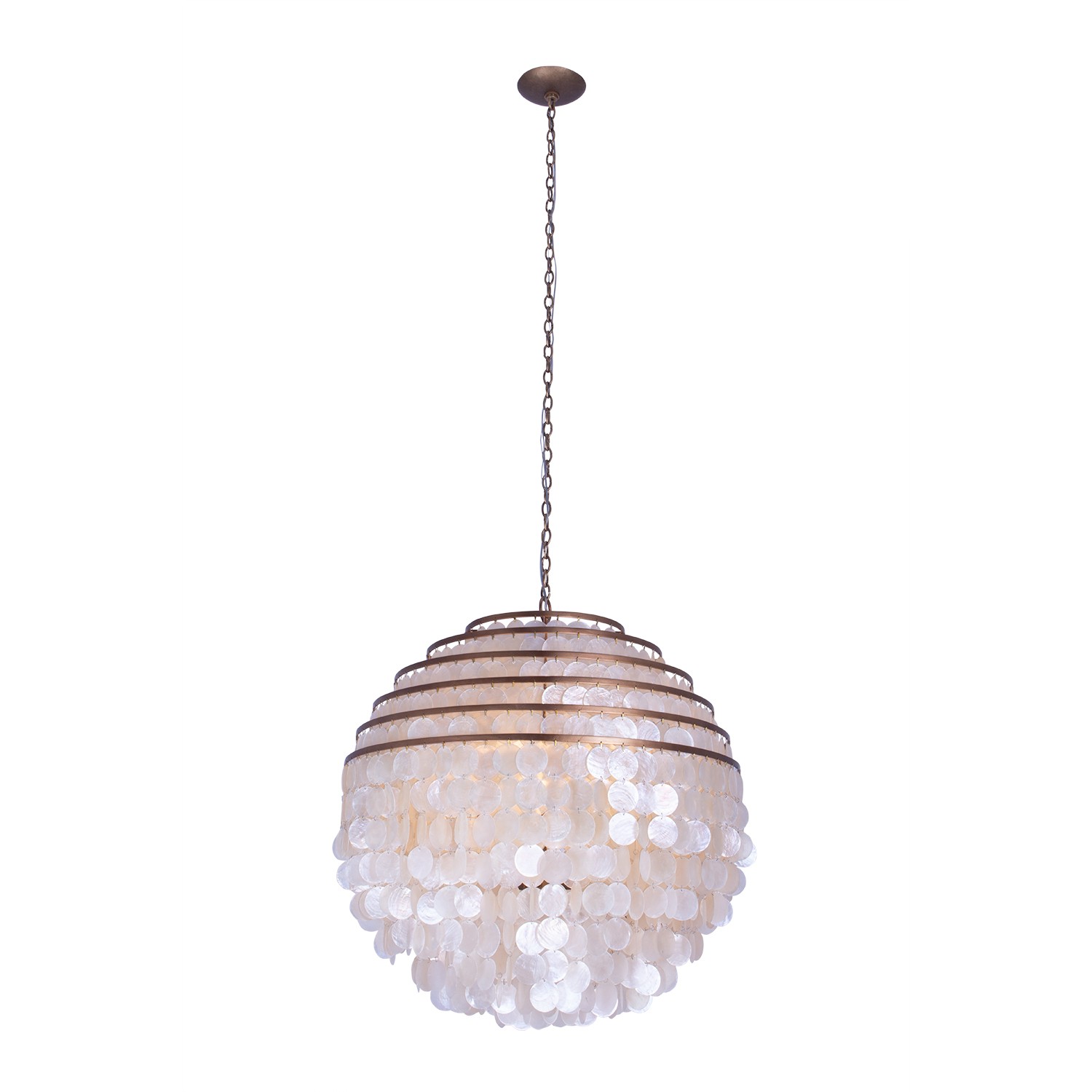KALC 521156PAB Six Light Pendant Pearlized Antique Brass Number Of Bulbs 6