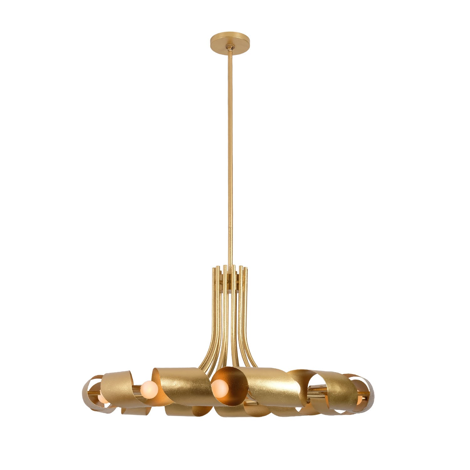 KALC 521952BGL 12 Light Pendant Bright Gold Leaf Number Of Bulbs 12