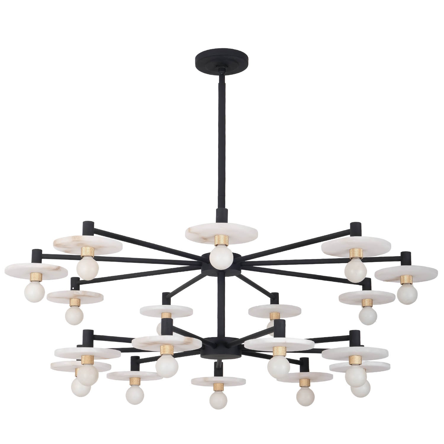 KALC 522672MB 18 Light Pendant Matte Black Number Of Bulbs 18