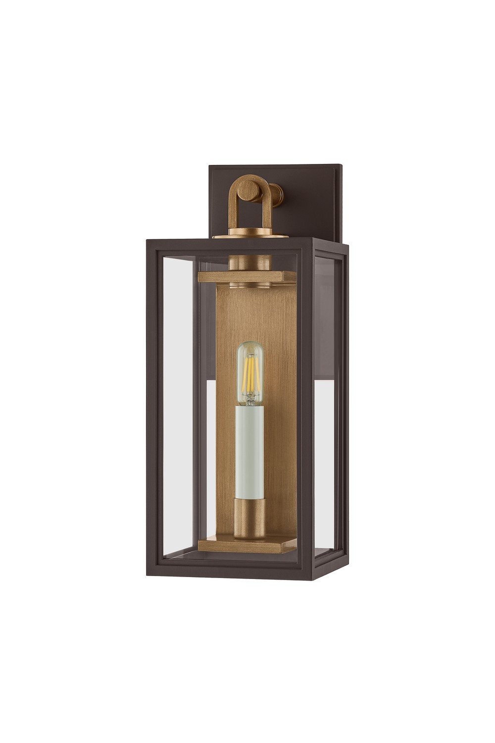 Photos - Chandelier / Lamp Troy Lighting Patina Brass Textured Bronze Wall Sconce from the Arnold Collection B6515-PBR/TBZ