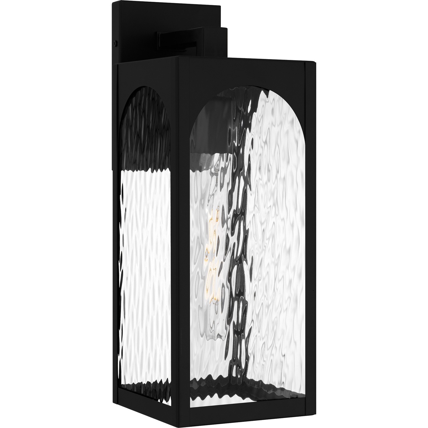 Matte Black Outdoor Wall Lantern from the Dallington Collection
