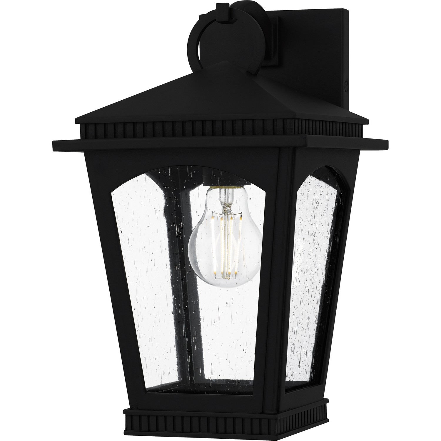 Earth Black Outdoor Wall Lantern from the Huck Collection