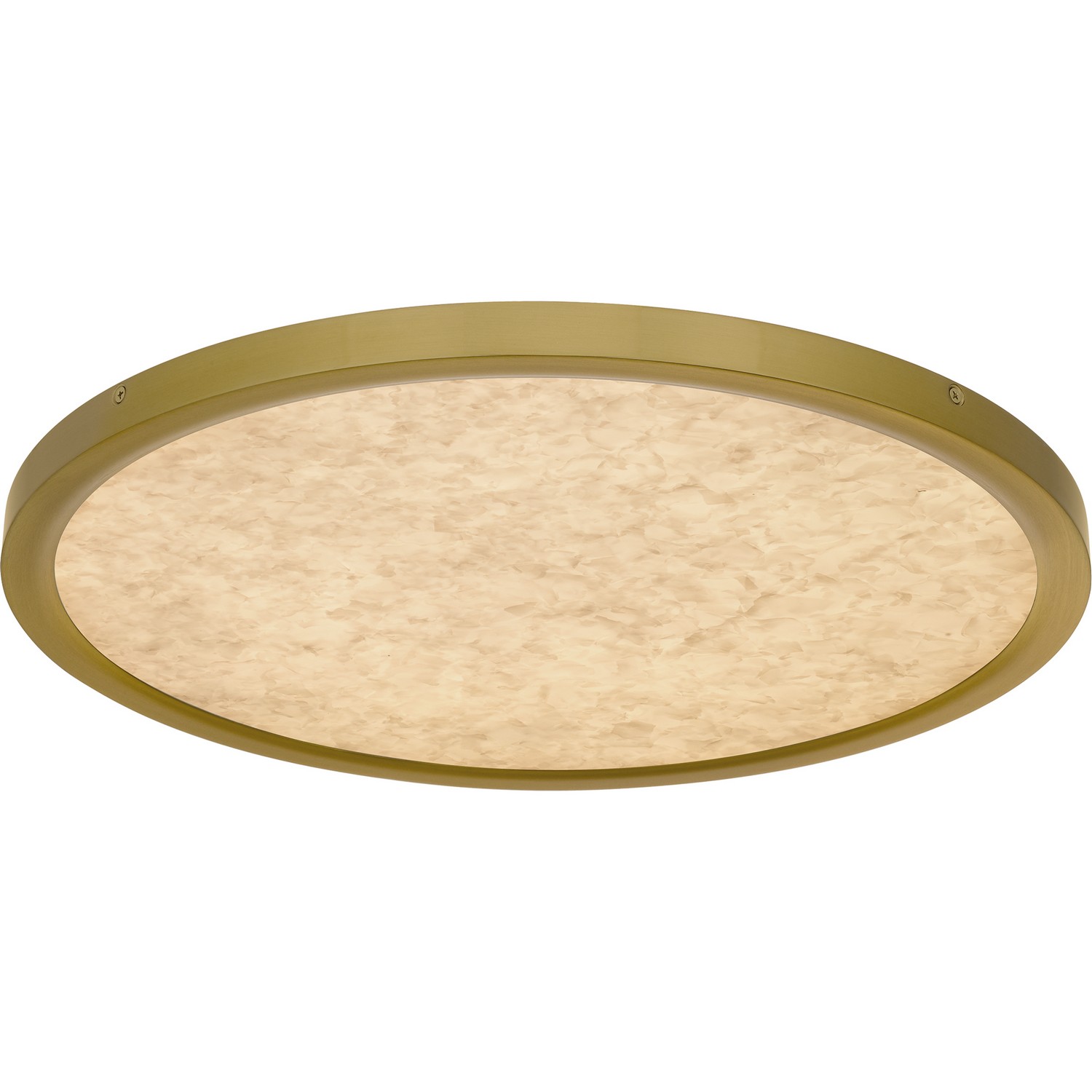 Brushed Gold LED Flush Mount from the Outskirts Collection