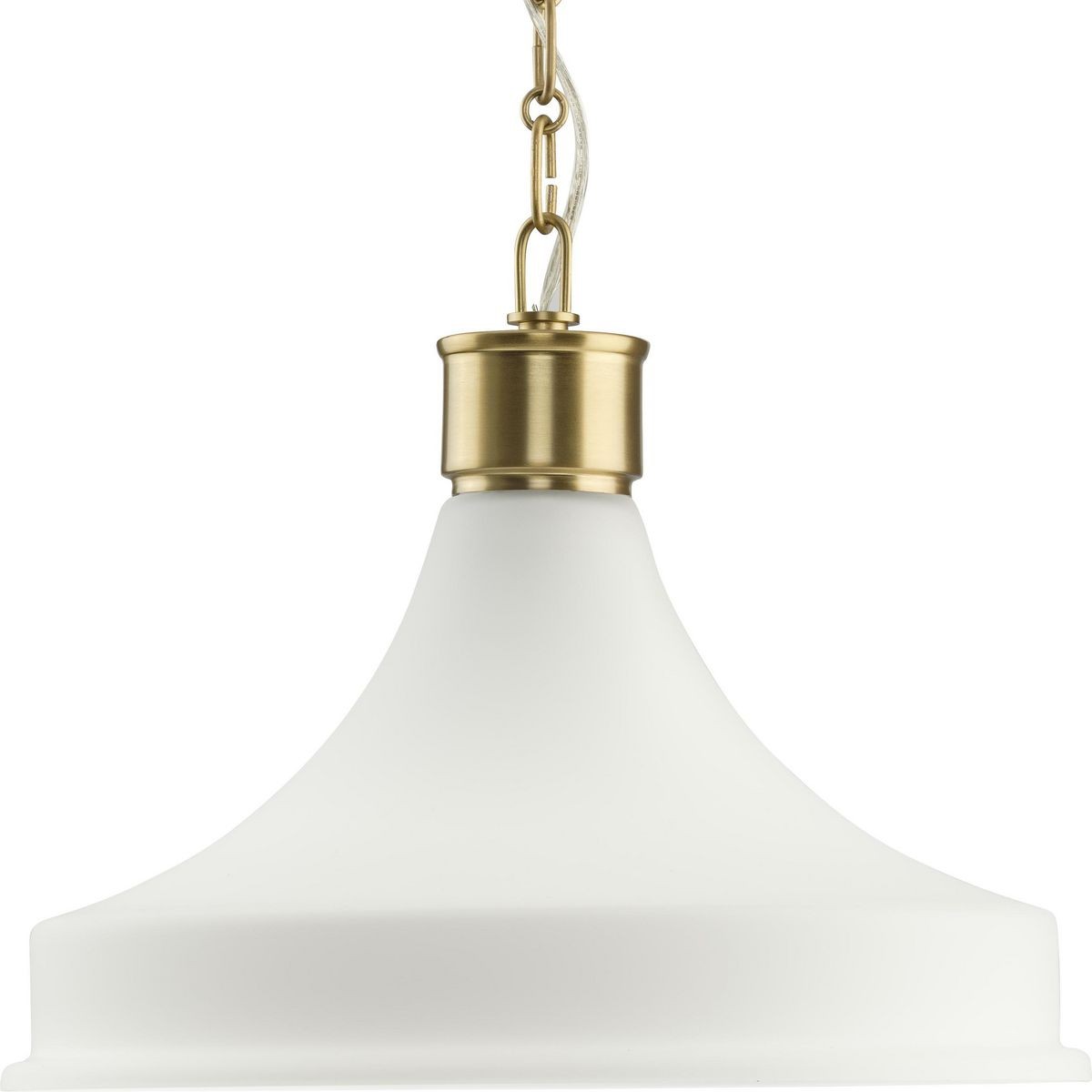 Photos - Chandelier / Lamp Progress Lighting Brushed Gold Pendant from the Graelyn Collection P500478-191
