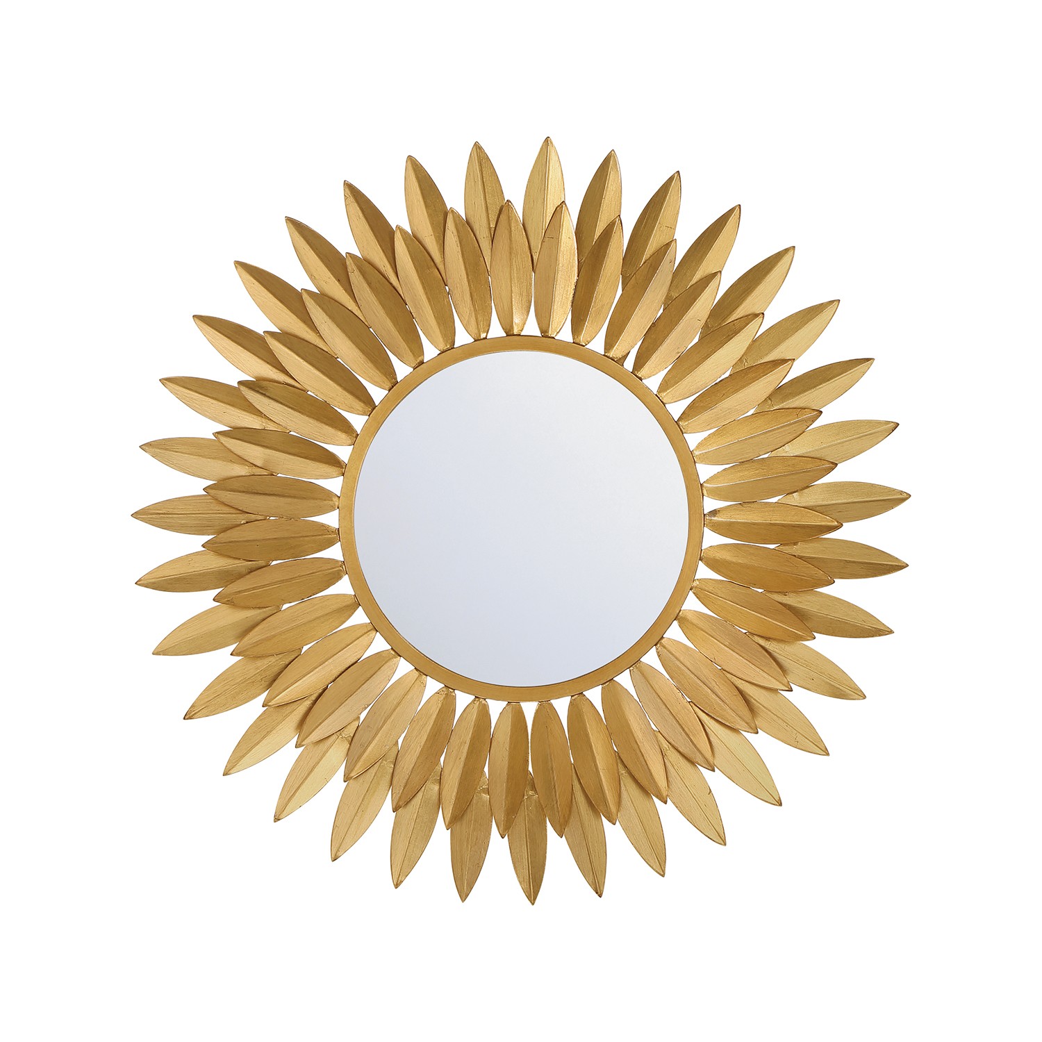 Mirror by Crystorama - Broche Collection, Antique Gold Finish - BRH-M520-GA