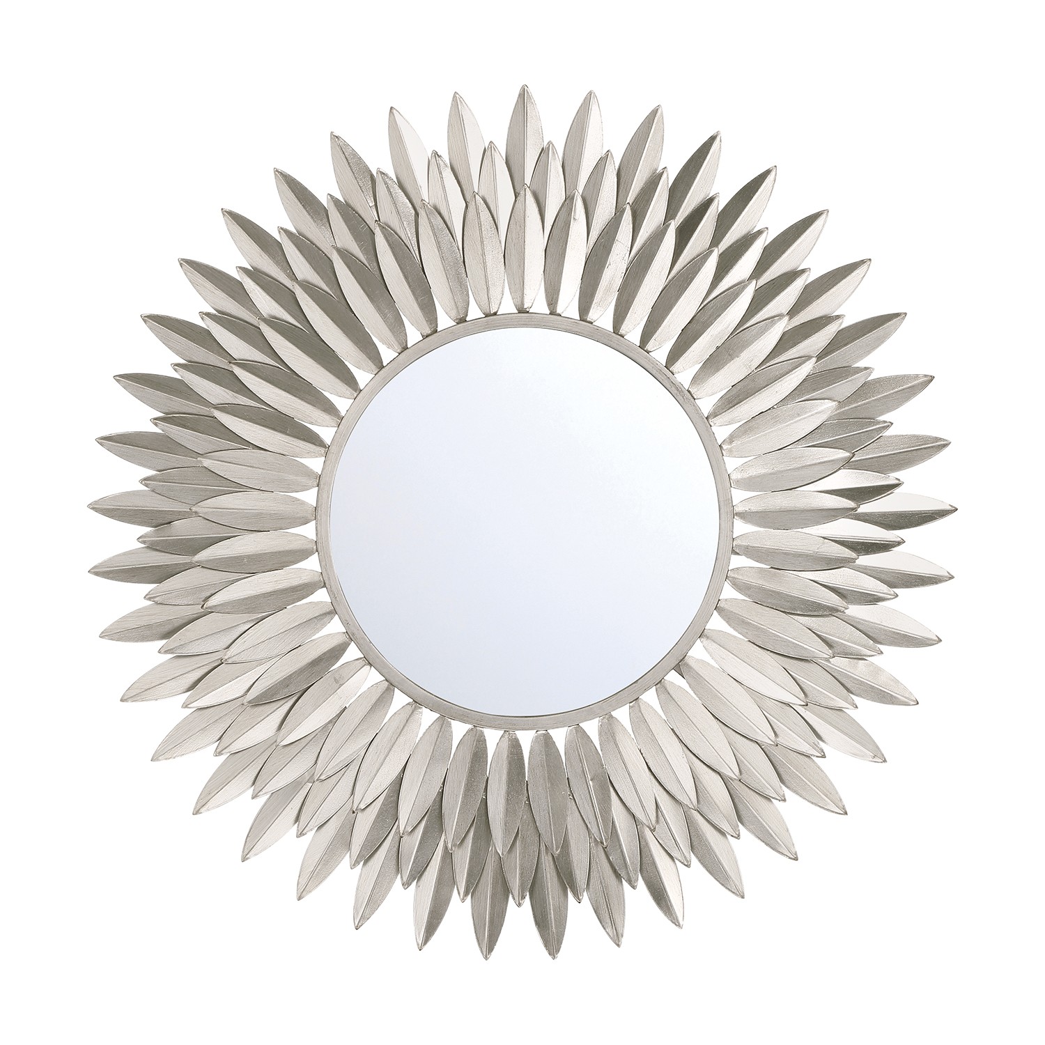 Mirror by Crystorama - Broche Collection, Antique Silver Finish - BRH-M524-SA