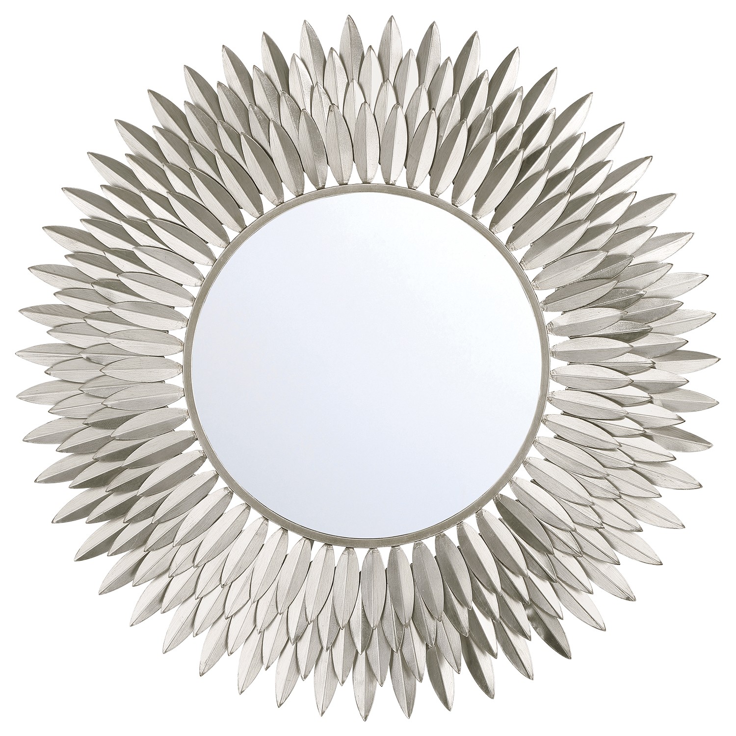 Mirror by Crystorama - Broche Collection, Antique Silver Finish - BRH-M530-SA
