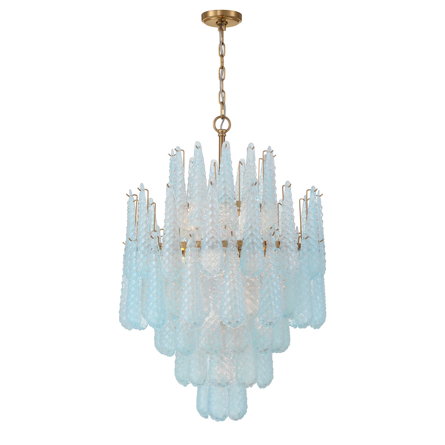 Aged Brass Chandeli… - image