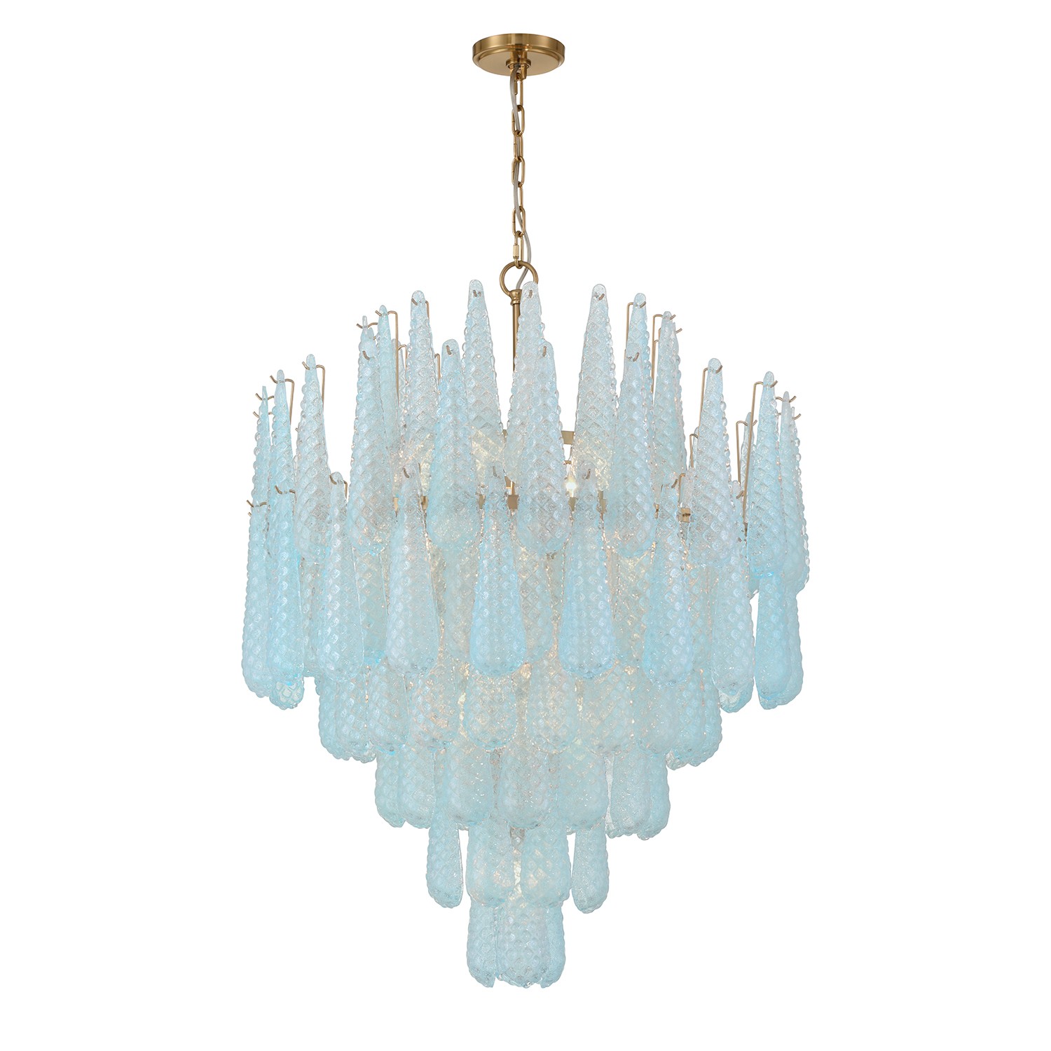 Aged Brass Chandeli… - image
