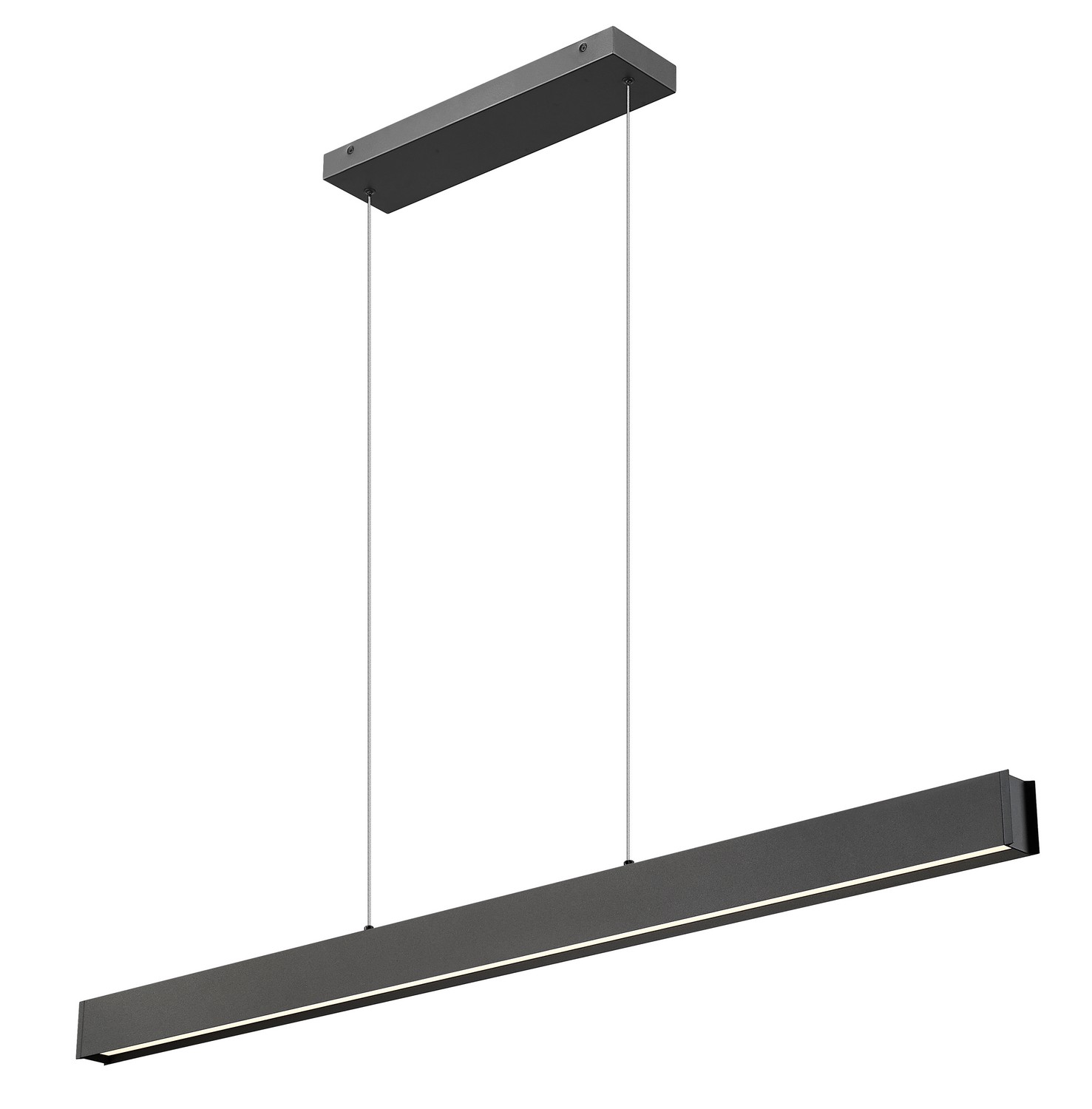 LED Linear Chandelier by Z-Lite - Hudson Collection, Matte Black Finish - 1016-55L-MB-LED