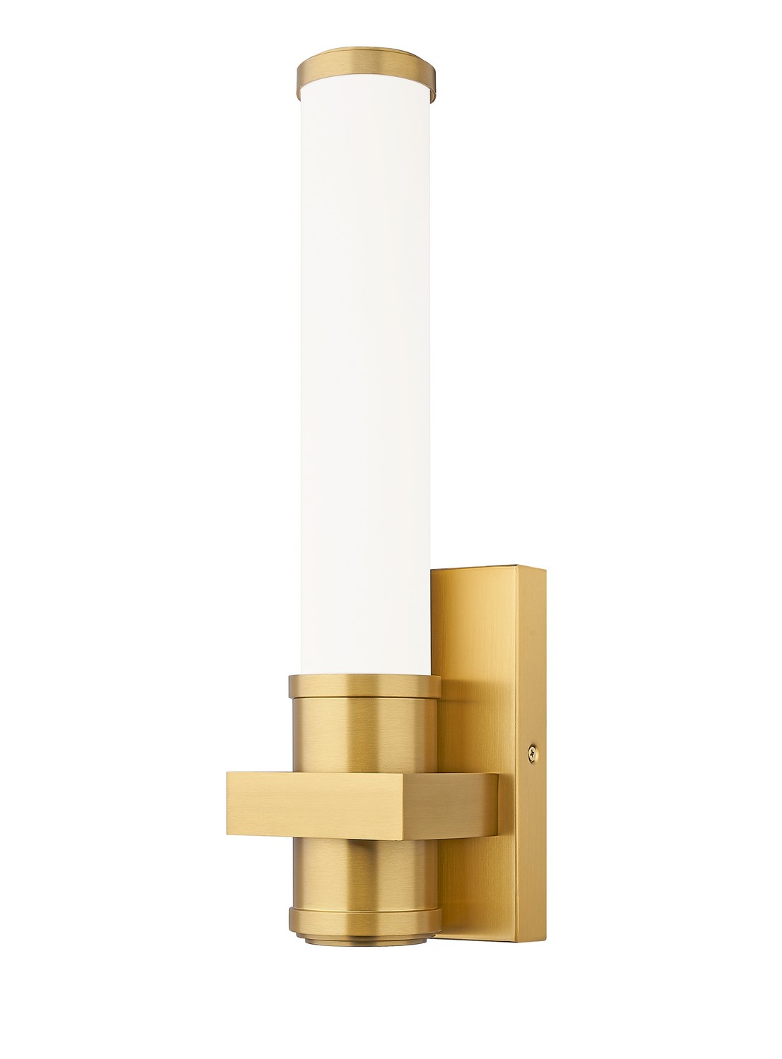 Photos - Chandelier / Lamp Modern Z-Lite  Gold LED Wall Sconce from the Idris Collection 1019-1S-MGLD-LED 