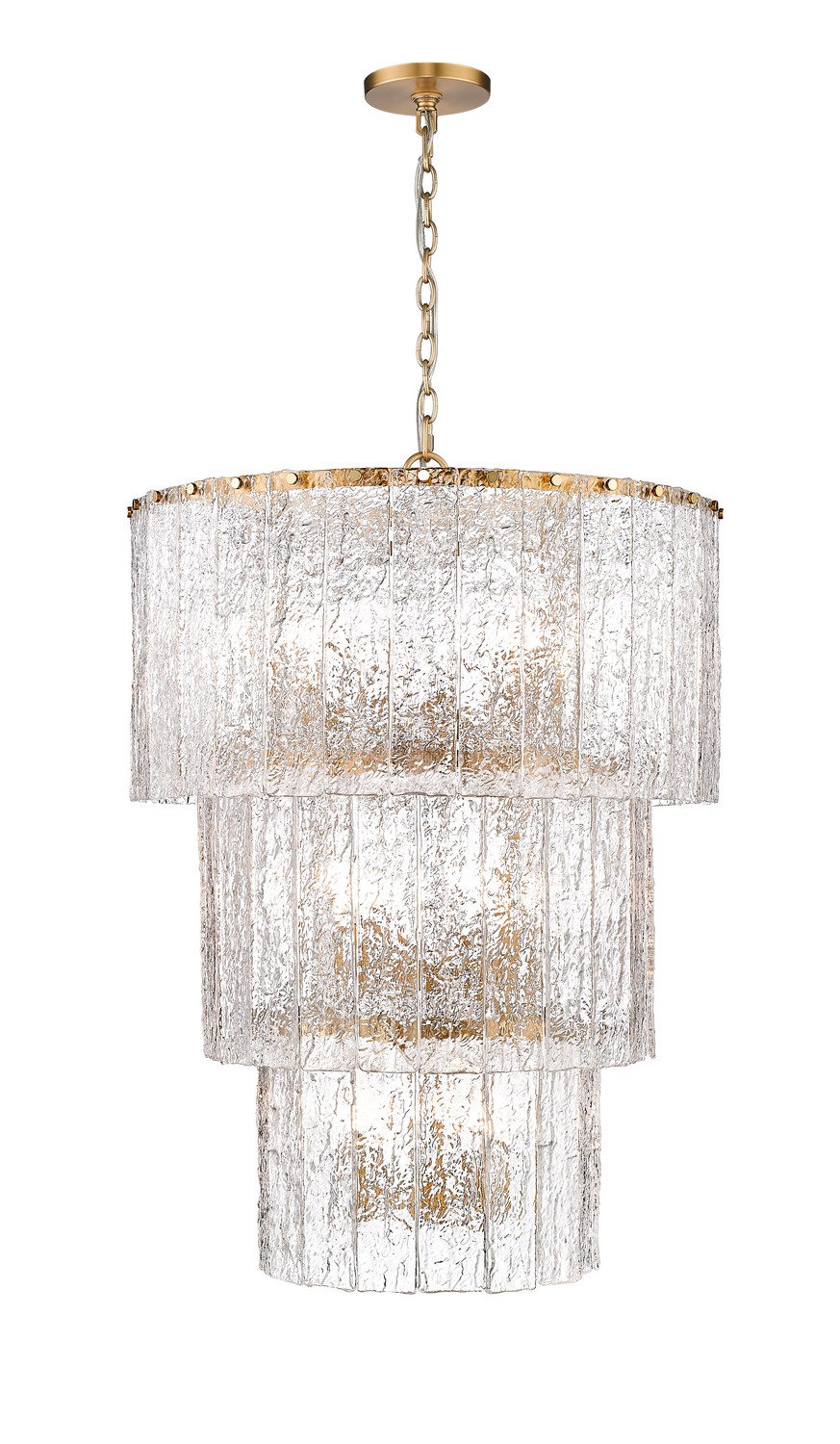12 Light Chandelier by Z-Lite - Glacier Collection, Modern Gold Finish - 1943-36MGLD